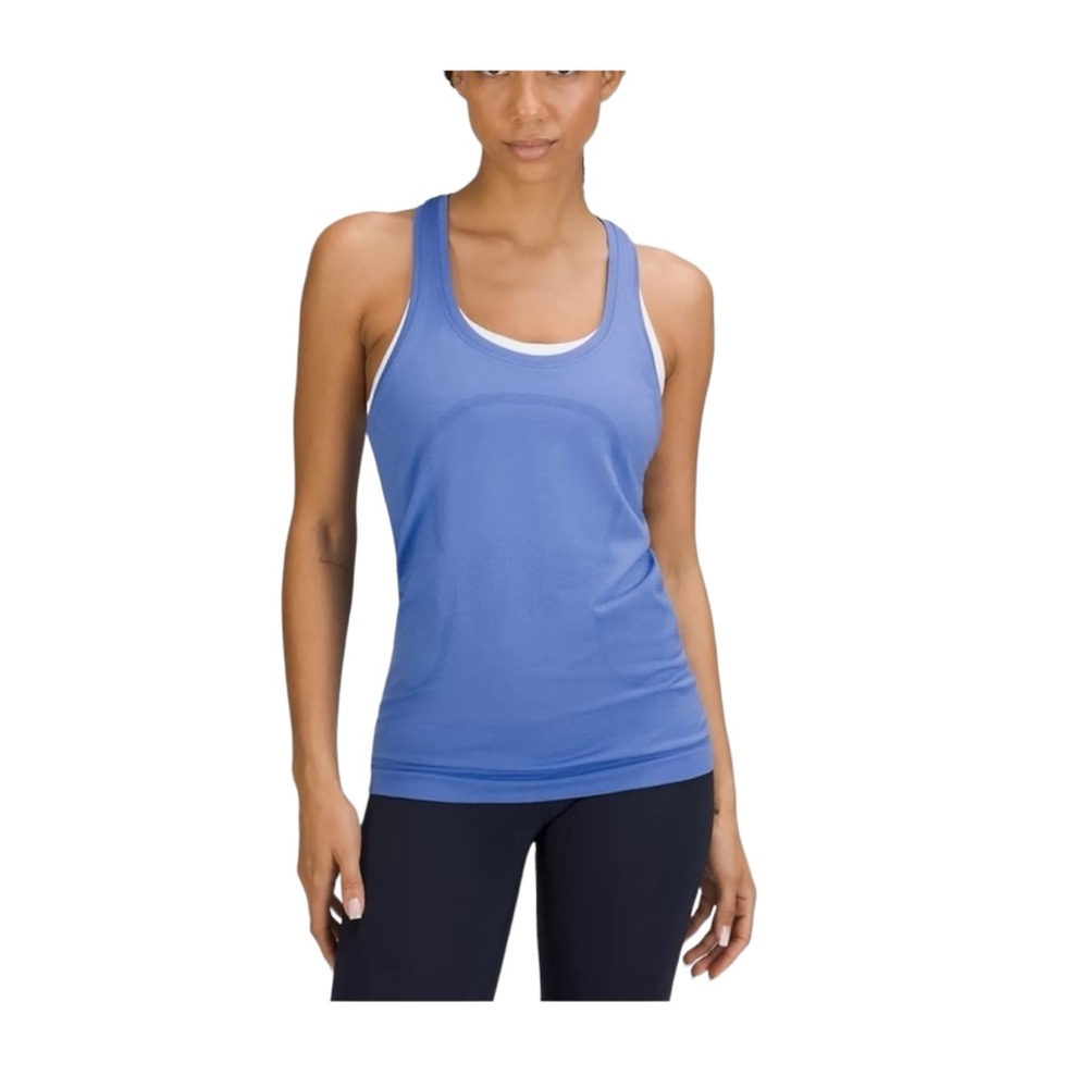 Lululemon Swiftly Tech Tank Racerback Heathered Iris Flower 8/Medium